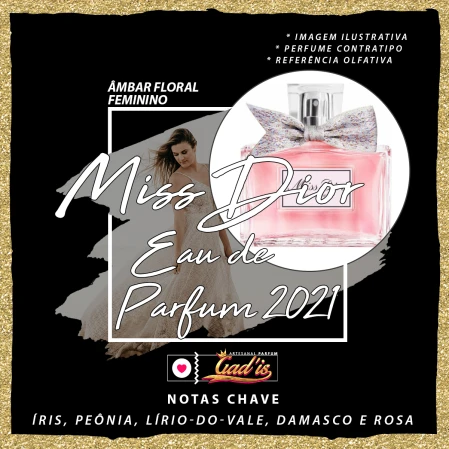 Perfume Similar Gadis 1026 Inspirado em Miss Dior Eau de Parfum 2021 Contratipo